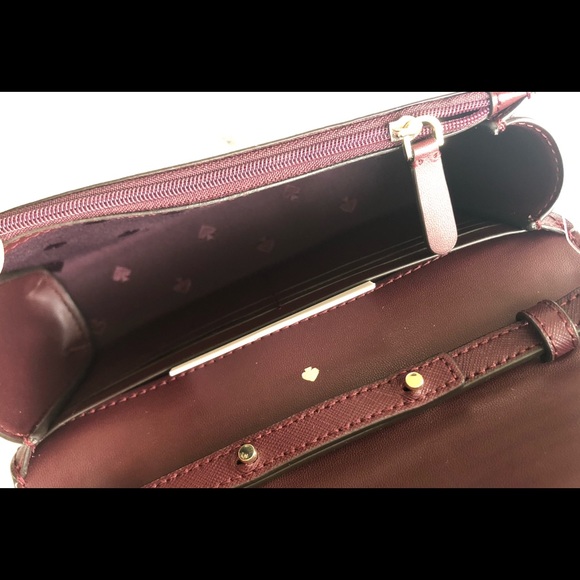 NWT Kate Spade Crossbody Black or Cheerywood red💞 - Picture 7 of 7